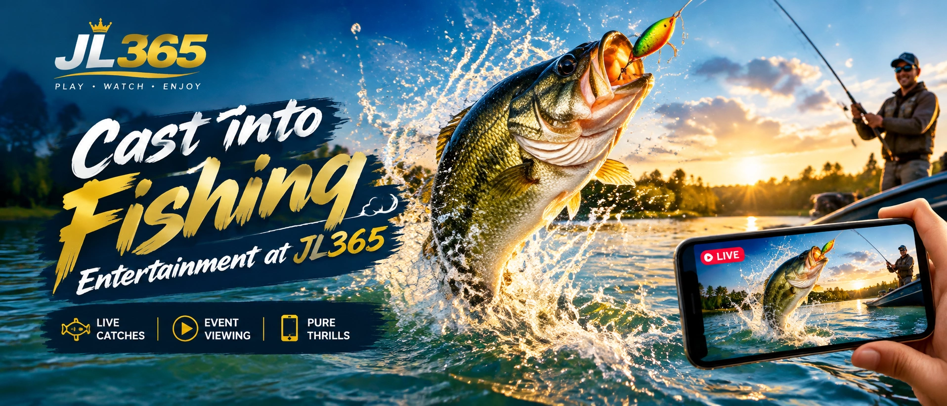 Fishing Games lobby visual for mobile players