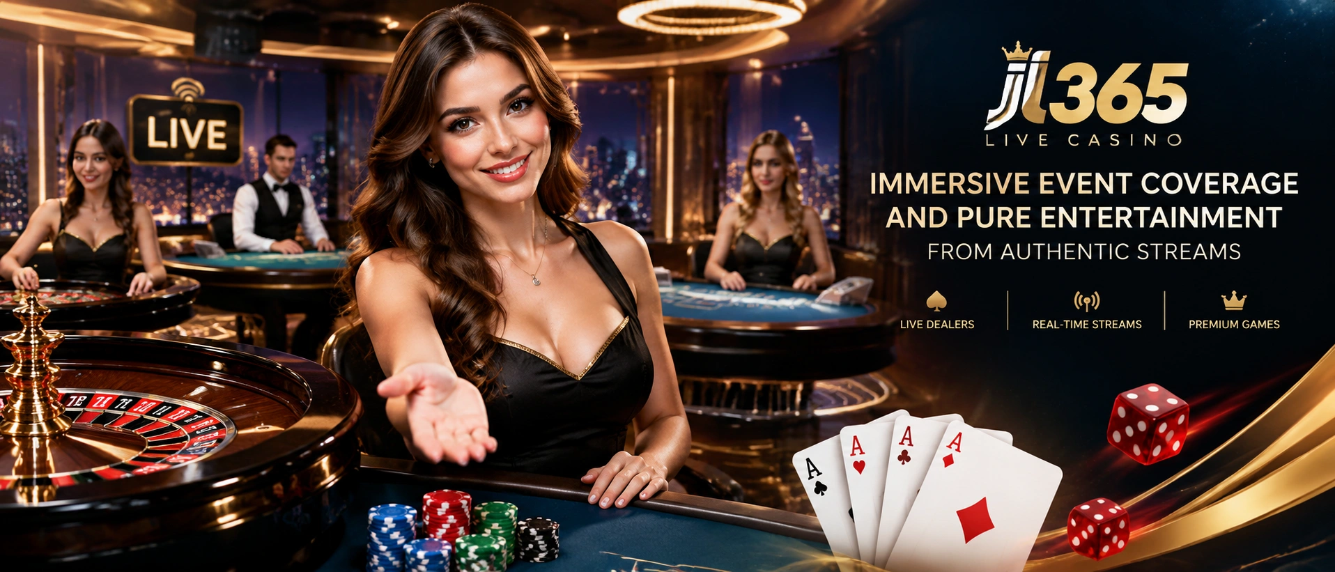 live casino table room interface